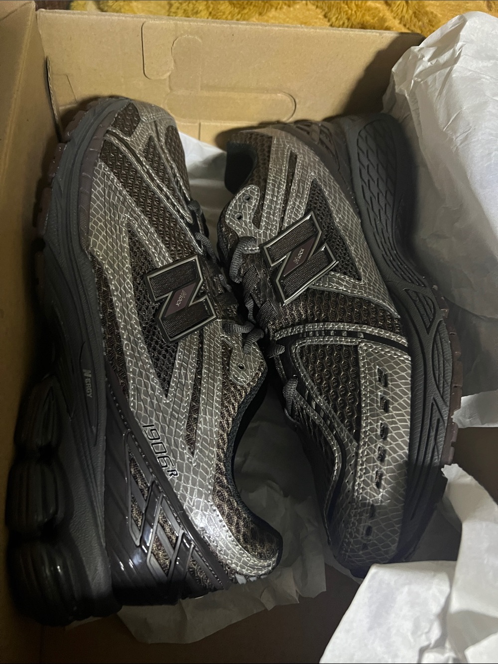 New Balance Men's 1906R Athletic Shoes - Gray and Black